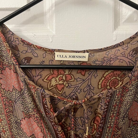 Ulla Johnson 100% Silk 'Ora' Dress in Light Floral Size 2 - Picture 5 of 7